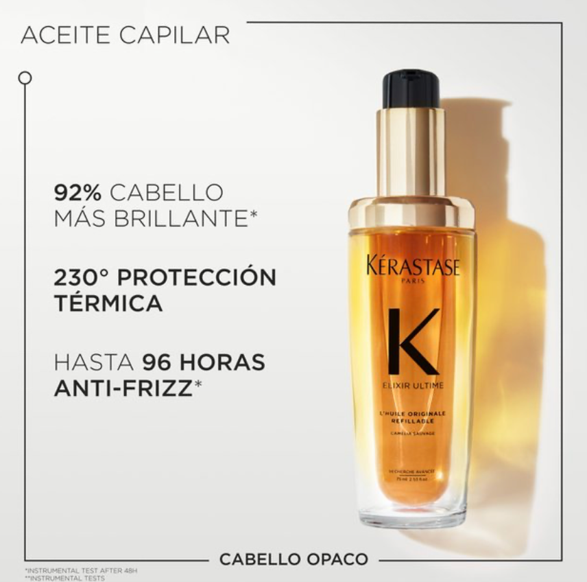 ELIXIR ULTIME ACEITE CAPILAR REFILL 75ML